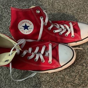 Red Converse High Tops